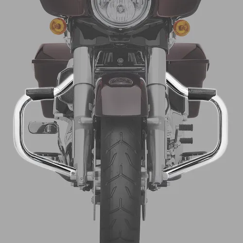 Miniatura 5 de Green-L Barra de choque de protección de motor de carretera cromada para Harley Touring Road King Street Electra Glide 2009-2024 Cromado