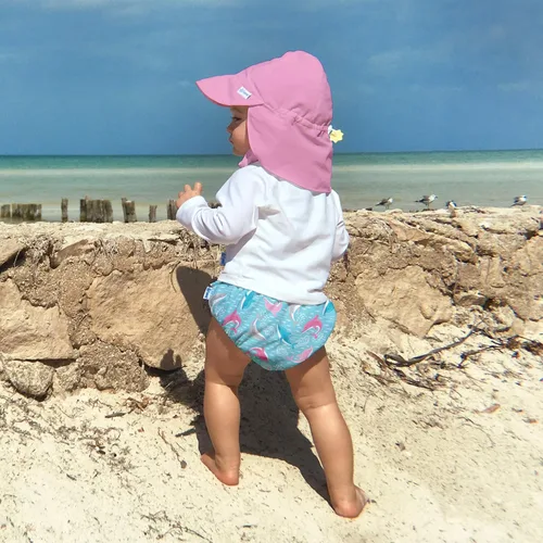 Miniatura 2 de i play by Green Sprouts - Sombrero de sol para bebés y niñas Rosado claro