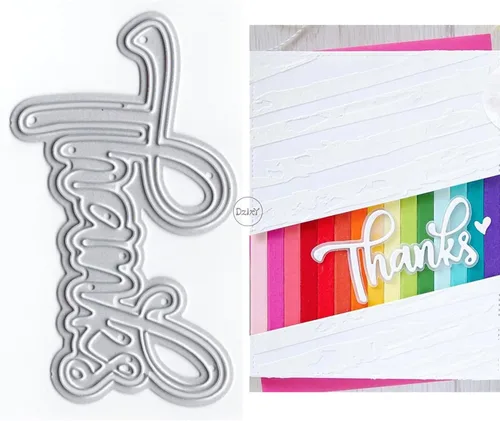 Miniatura 22 de DzIxY Shadow Words Joy - Troqueles de corte de metal para hacer tarjetas, juego de troqueles de papel para grabar, plantillas para máquina de 18