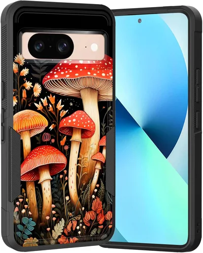 Miniatura 20 de Funda para Pixel 6A, Híbrida de Doble Capa de Servicio Pesado Resistente a Prueba de Golpes PC Duro + Funda Protectora de Silicona Suave para Google