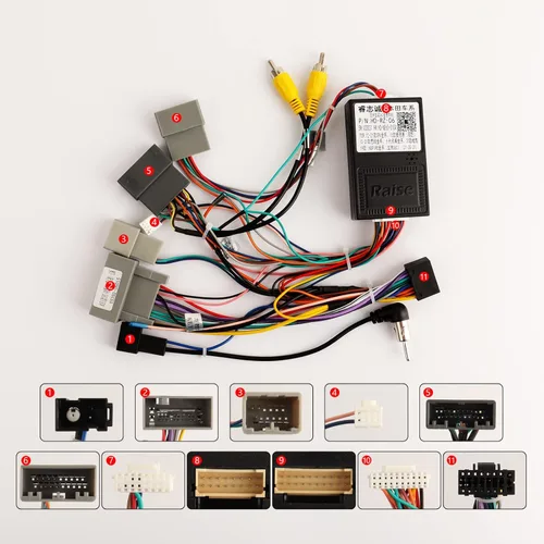 Miniatura 4 de Arnés de cable estéreo para automóvil de 16 pines con caja Canbus para Honda CRV 2015-2016 2.4L, Civic 2014-2015, retención de fábrica LaneWatch