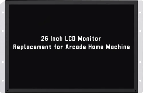 UNICO Monitor de la arcada de 26 pulgadas, monitor del juego del LCD del ratio 4:3 para la máquina de la arcada de HDMI/VGA/CGA/EGA