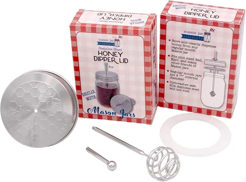 Miniatura 2 de Mason Jar Lifestyle - Olla de acero inoxidable para miel (boca regular)