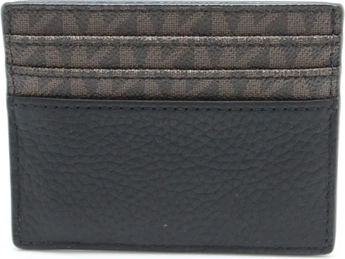 Miniatura 2 de Michael Kors Cooper - Funda para tarjetas altas para hombre, color marrón y negro