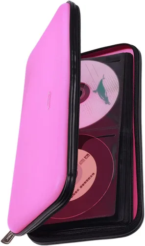 Miniatura 12 de Funda para CD, billetera resistente de capacidad para 72 personas, soporte para DVD para automóvil, carcasa rígida resistente, soporte para disco