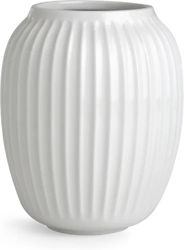 Miniatura 10 de Kahler Hammershoi - Jarrón de porcelana acanalada blanca, 4.1 pulgadas