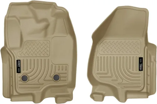 Miniatura 11 de Husky Liners Tapetes Weatherbeater Compatible con Ford F-250/F-350 doble cabina SOLO 2011-2016 Fila 2, 1 pieza, negro - 19701