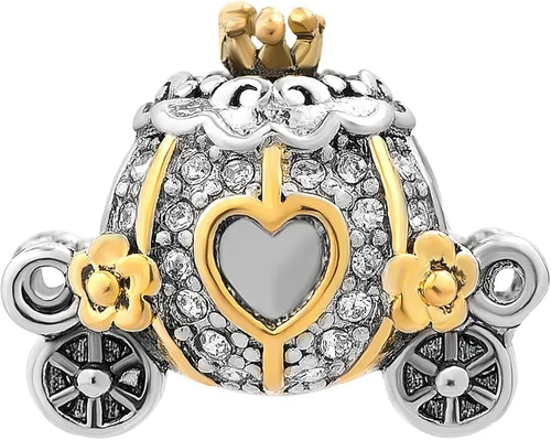 Miniatura 2 de LSxAB Dije de dibujos animados de carruaje de unicornio y príncipe rana para pulseras para mujer, familia, familia Pegsus princesa, collares