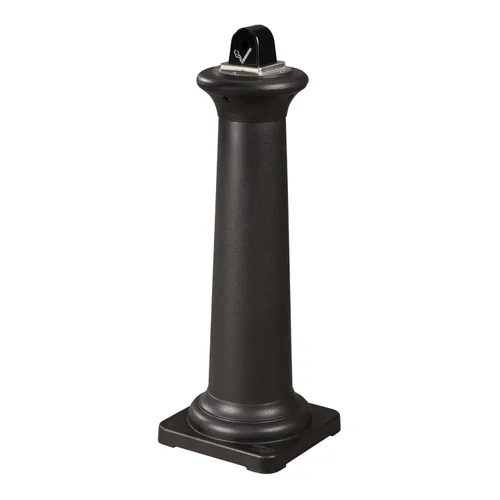 Miniatura 3 de Rubbermaid Commercial Products GroundsKeeper - Receptáculo para fumar toscano de metal negro al aire libre para parques/centros comerciales al aire