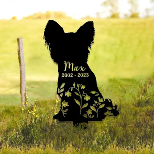 Miniatura 9 de Estaca de jardín para perro Shih Tzu personalizada con corazón, recuerdo de mascotas, corazón infinito, regalo para los amantes de los perros Shih