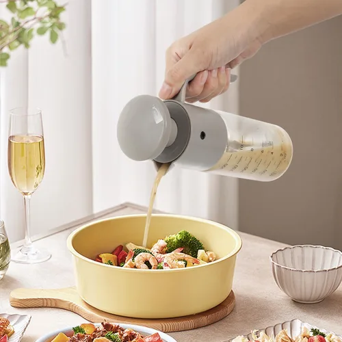 Miniatura 7 de Vucchini Aderezo de ensalada de vinagre para ensalada, mezclador de aderezo para ensaladas, coctelera de 10 onzas de vidrio a prueba de fugas