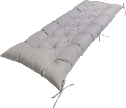 Miniatura 21 de Cojín de banco para exteriores, color negro, antideslizante, para muebles de exterior, almohadillas gruesas para sillas de patio de 40 pulgadas