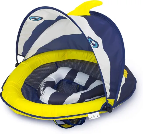Miniatura 8 de SwimSchool Infant Baby Pool Floats, Free Swimming, Super Buoyant – Ages 6-24 Months – Multiple Colors/Styles – Adjustable Canopies and Seats, Splash