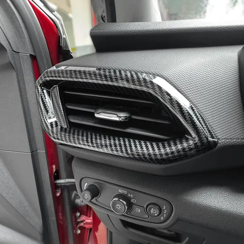 Miniatura 6 de YOUTOOCAR Cubiertas de salida de aire compatibles con accesorios Chevy Trailblazer 2020-2024 (patrón de fibra de carbono)