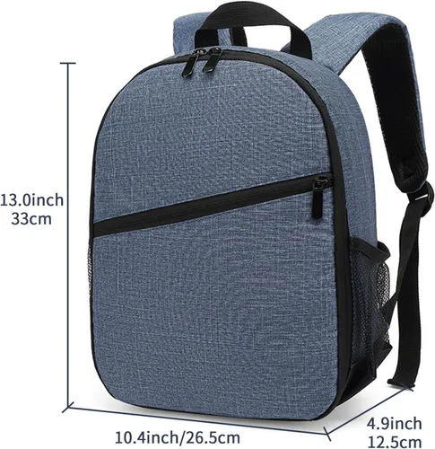 Miniatura 2 de Mochila pequeña para cámara DSLR SLR sin espejo, para viajes al aire libre, senderismo, fotografía, impermeable, unisex, compatible
