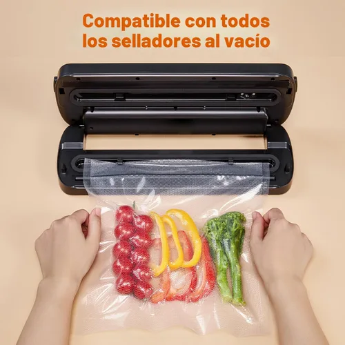 Miniatura 5 de Wevac - Bolsas sellables al vacío de 8 pulgadas x 50 pies. Paquetes de 2 rollos para Food Saver, Seal a Meal, Weston. Tipo comercial, sin BPA