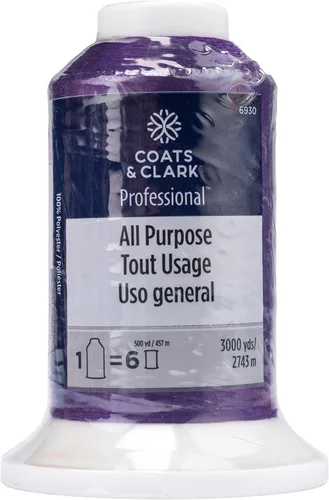 Miniatura 14 de Coats & Clark Hilo Profesional para Máquina de Acolchar, 3000 yardas, Negro