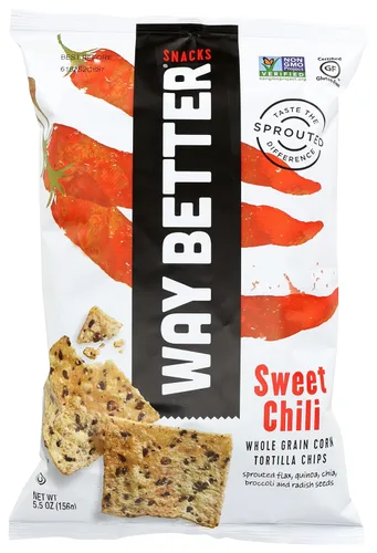 Miniatura 29 de Way Better Snacks Chips de tortilla, batata, 5.5 onzas