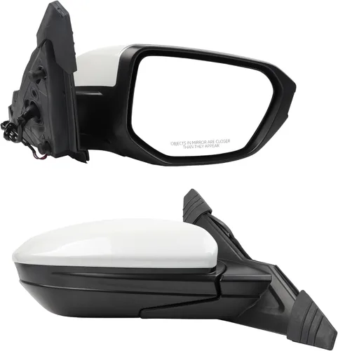 Miniatura 8 de Dasbecan Espejo Lateral Izquierdo del Conductor Compatible con Honda Civic 2016-2021 Cristal de Vidrio con Calefacción Manual Plegable Montaje