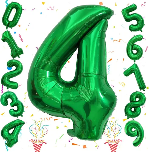 Miniatura 97 de Globos de número azul pastel de 40 pulgadas, globo gigante autoinflable de aluminio número 5 de cumpleaños para niños, globos azul bebé para hombres