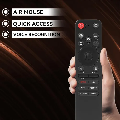 Miniatura 3 de Control remoto por voz Bluetooth MR25GA (AKB76046602) para televisores LG 2019 a 2025, control de voz AI con puntero y Alexa, control remoto