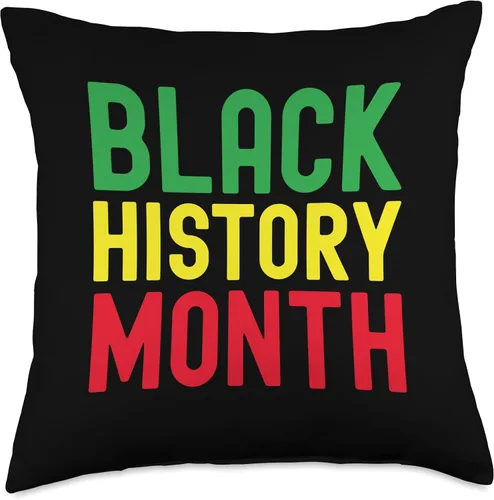 Miniatura 4 de Black History Month Afro African Pride Celebration Throw Pillow