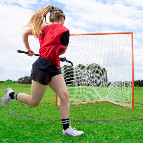 Miniatura 12 de Champion Sports Lacrosse Crease para mujer: Rhino Flex Portable Lacrosse Goal Crease – 17' de diámetro para todo tipo de clima con pesas, estacas