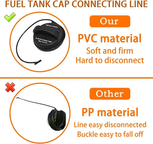 Miniatura 2 de FOKES Tapa de gasolina GT330, tapa del depósito de combustible para Chevy Silverado 1500 2500 3500 Avalanche Suburban Tahoe Traverse y GMC Acadia