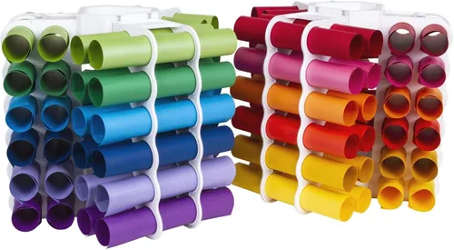 Miniatura 10 de ArtBin - Torre de almacenamiento (12 rollos de vinilo), color blanco Torre de almacenamiento de vinilo