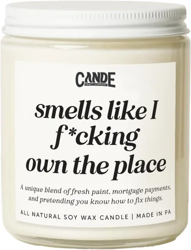 Miniatura 11 de CE Craft - Funny Housewarming Candle - New Home Gifts Ideas - Homeowner - New Apartment - Closing Gifts (Hope Your New Neighbors)