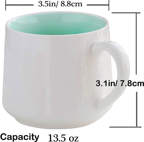 Miniatura 7 de Taza de café divertida de cerámica con caricatura 3D Vaca pequeña