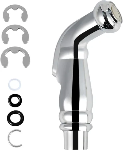 Miniatura 7 de Cabezal rociador lateral universal para fregadero de cocina, accesorio de rociador de fregadero de repuesto compatible con Delta, Moen, Kohler, Cromo