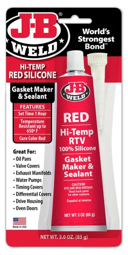 Sellado J-B Weld Negro Rtv, 3 oz, Rojo