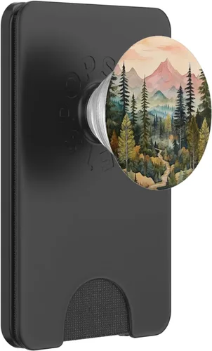 Miniatura 7 de Montañas Silvestre Bosque Senderismo Pino Naturaleza PopSockets Estándar PopGrip