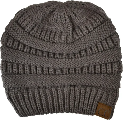Miniatura 23 de C.C Trendy Warm Chunky Soft Stretch Cable Knit Beanie