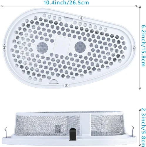 Miniatura 2 de El filtro de pelusa de repuesto y la cubierta de la funda, W10828351 trampa de pelusa compatible con lavadora/secadora apilable Whirlpool/Sears/Roper