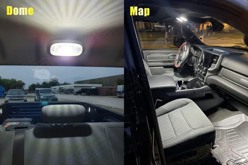 Miniatura 4 de Kit de 12 luces LED interiores Ram para Dodge Ram 2009 2010 2011 2012 2013 2014 2015 2016 2017 2018 blanco 6000K paquete de iluminación LED