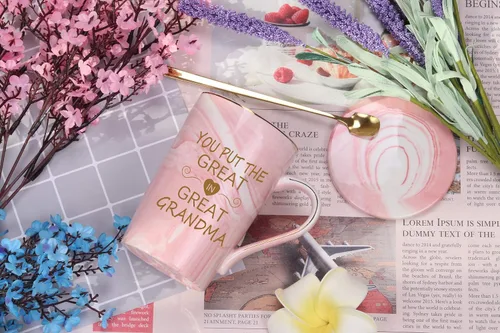 Miniatura 2 de Taza de la Gran Abuela - Perfecta para el Día de la Madre y Cumpleaños, 14 Oz Rosa
