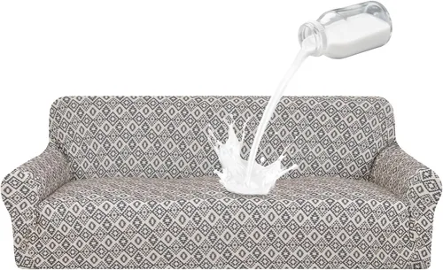 Miniatura 62 de ALIECOM Fundas para Sillas 100% Impermeables, Funda para Sillón para Sala de Estar, Apta para Mascotas, Fundas para Sillones Lavables, Funda