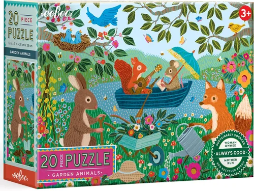 Miniatura 3 de eeBoo Rompecabezas de 20 piezas – Rompecabezas infantil de exploración marina con temática oceánica, piezas grandes para manos pequeñas