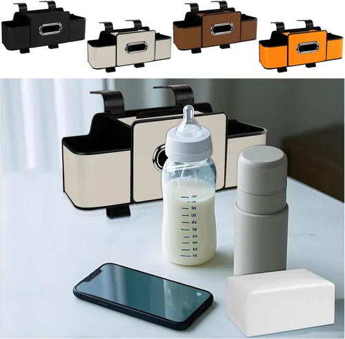 Miniatura 6 de Organizador de asiento trasero de automóvil con pañuelos, caja de pañuelos para el respaldo del asiento del automóvil y gancho de almacenamiento