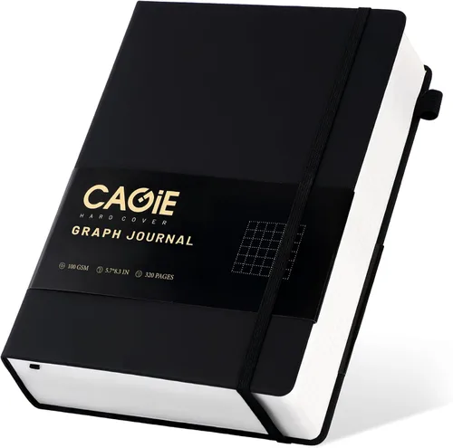 Miniatura 16 de CAGIE Cuaderno rayado, 320 páginas cuaderno rayado grueso para la universidad, papel de 100 g/m², diarios de tapa dura de cuero A5 para escribir Azul