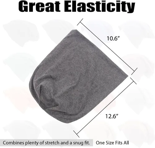 Miniatura 5 de UTTPLL Gorros de algodón holgados unisex ligeros, hip-hop, suaves, holgados, elásticos, gorros de quimioterapia para hombres y mujeres