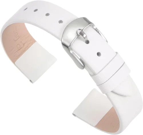 uxcell Correa de cuero genuino de varios tamaños, correa de reloj de cuero fina y elegante plana para hombres y mujeres