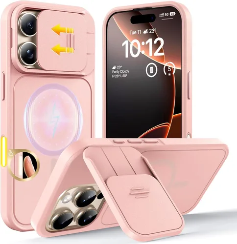 Miniatura 254 de TOCOL Funda para iPhone 11, compatible con Magsafe, protección completa de cámara, imanes integrados, protección contra caídas, funda translúcida