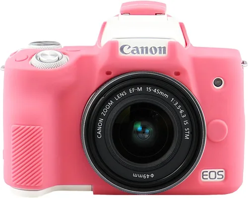 Miniatura 9 de Easy Hood Funda para Cámara para Canon EOS M50/M50 Mark II Cámara Digital, Funda de Silicona Suave Anti-Rayones Cubierta Protectora de Carcasa Rosa