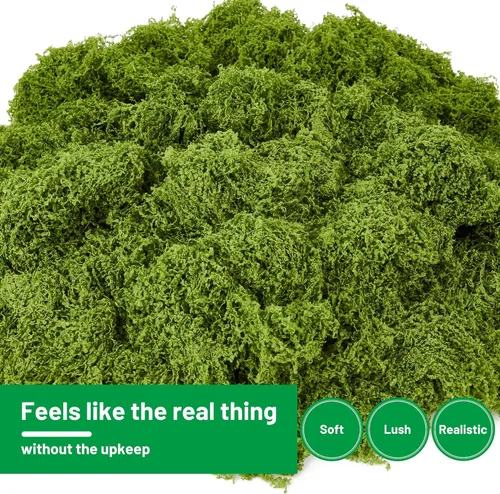 Miniatura 3 de Musgo verde artificial de 5.3 onzas para manualidades, musgo sintético para plantas de interior, arreglos florales, terrarios, decoración del hogar