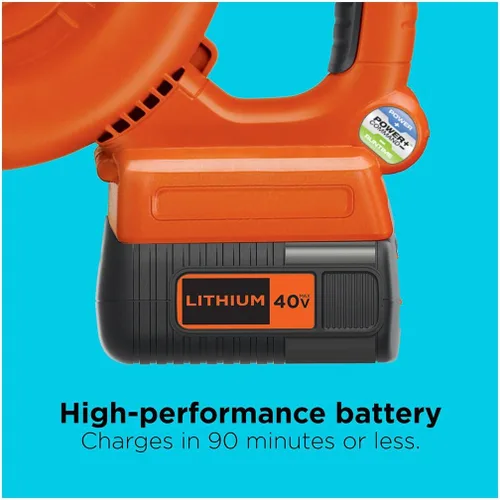 Miniatura 6 de Barredora de iones de litio Black and Decker de 40 V, Incluye batería de 40V, 24, Negro