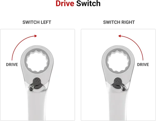 Miniatura 4 de TEKTON WRC23424 - Llave combinada de trinquete reversible de 12 puntos de 24 mm 0.945 pulgadas