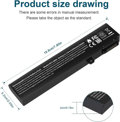Miniatura 2 de BTY-M6H MS-16J2 - Batería para portátil MSI GE72 2QC 2QD GL62 GL62M GL72 GL62-6QD-030FR GL62-6QC GE62 GE62VR GE63 GE63VR GP62 GP62 GP63 GP72 P62MVR